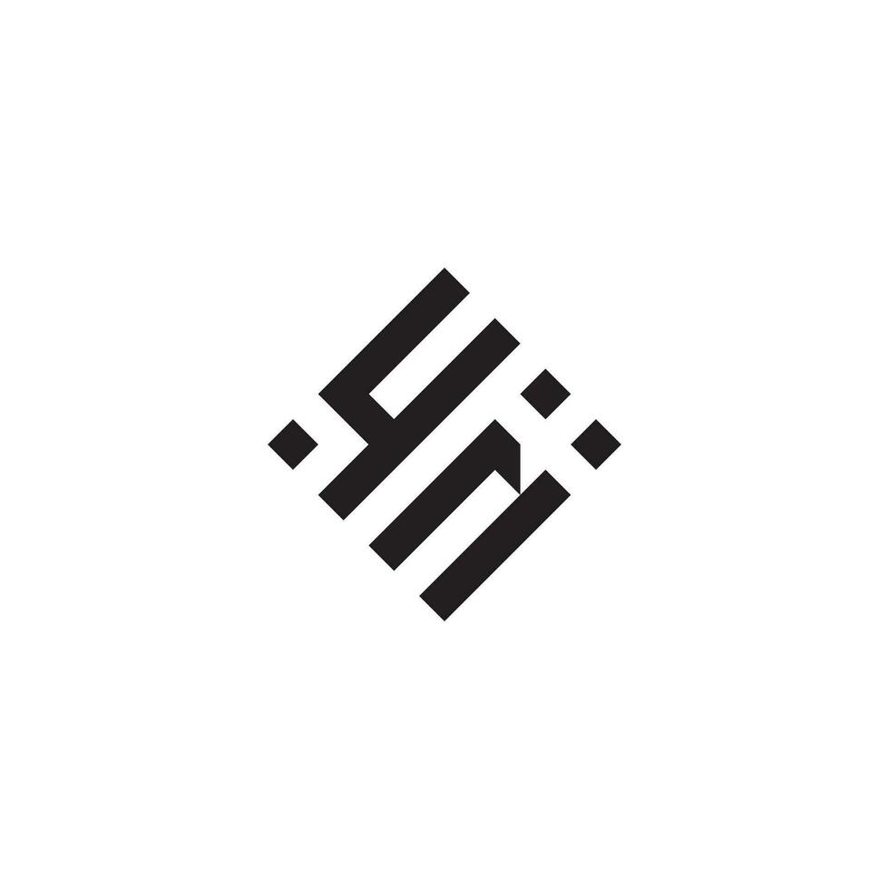 ny geometrisch Logo Initiale Konzept mit hoch Qualität Logo Design vektor