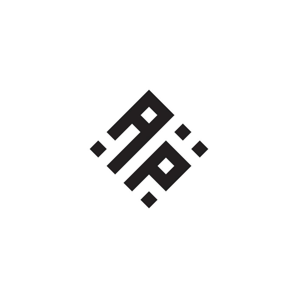 pa geometrisk logotyp första begrepp med hög kvalitet logotyp design vektor