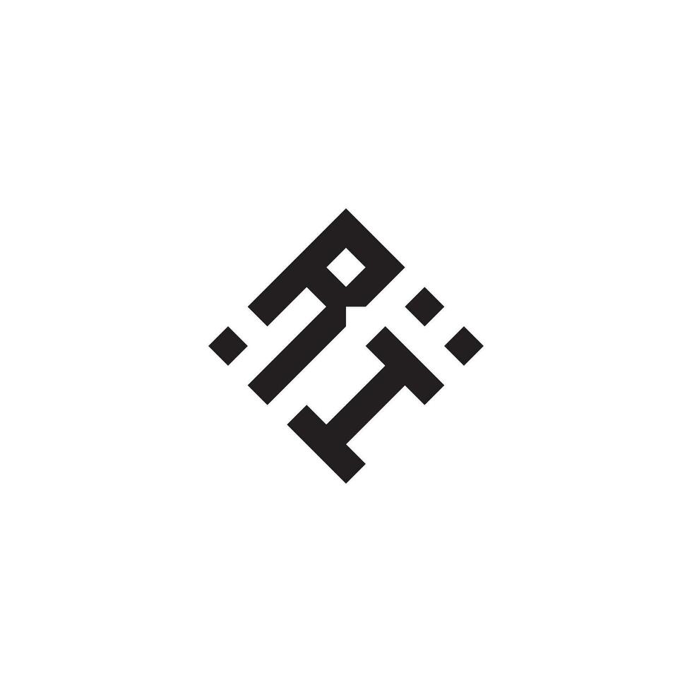 ir geometrisch Logo Initiale Konzept mit hoch Qualität Logo Design vektor