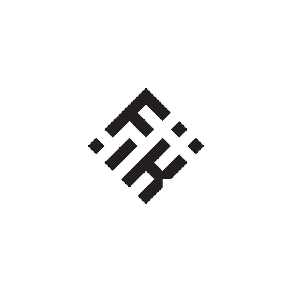 K F geometrisk logotyp första begrepp med hög kvalitet logotyp design vektor