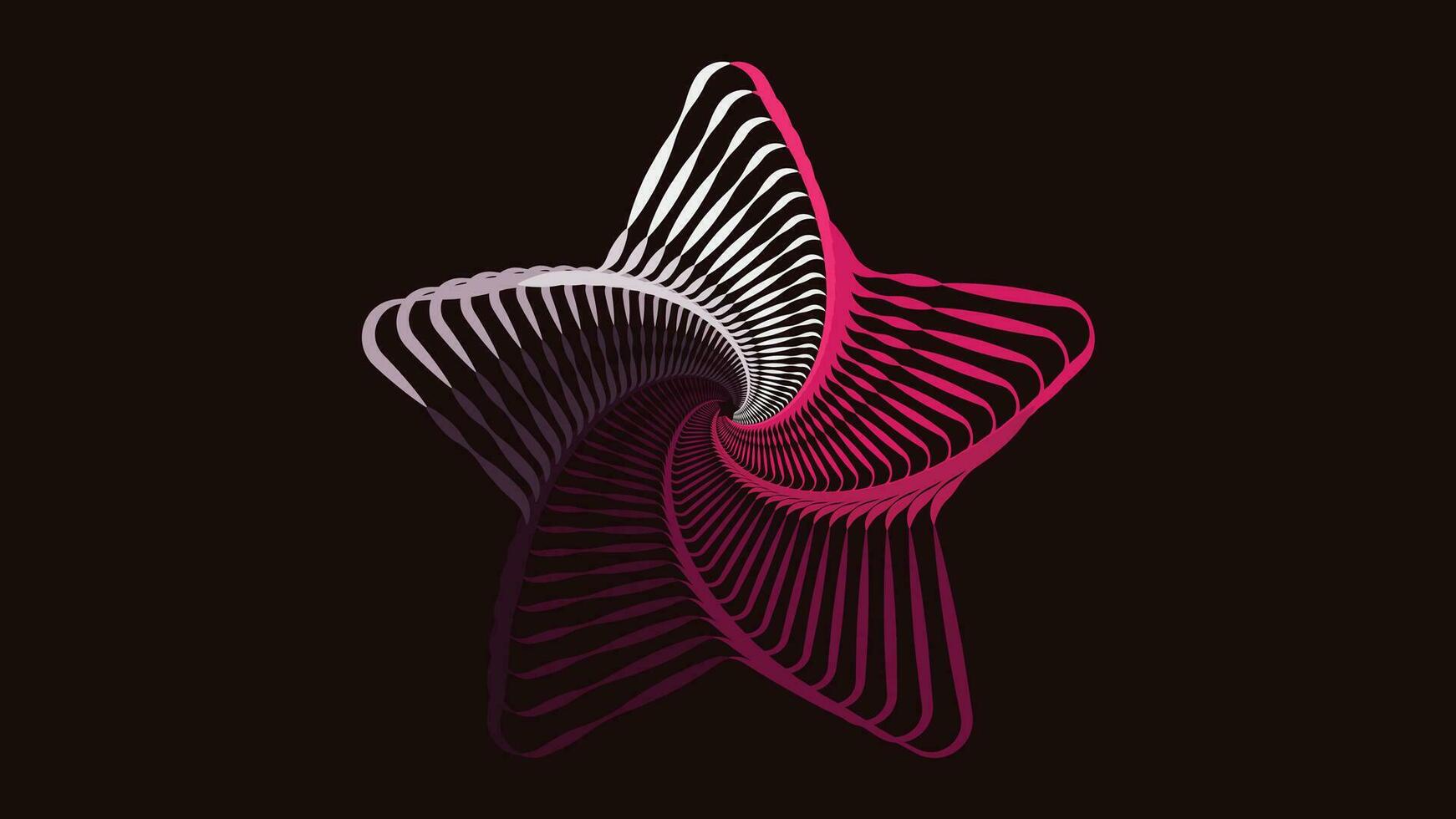abstarct spiral vågig linje spinning bakgrund. vektor