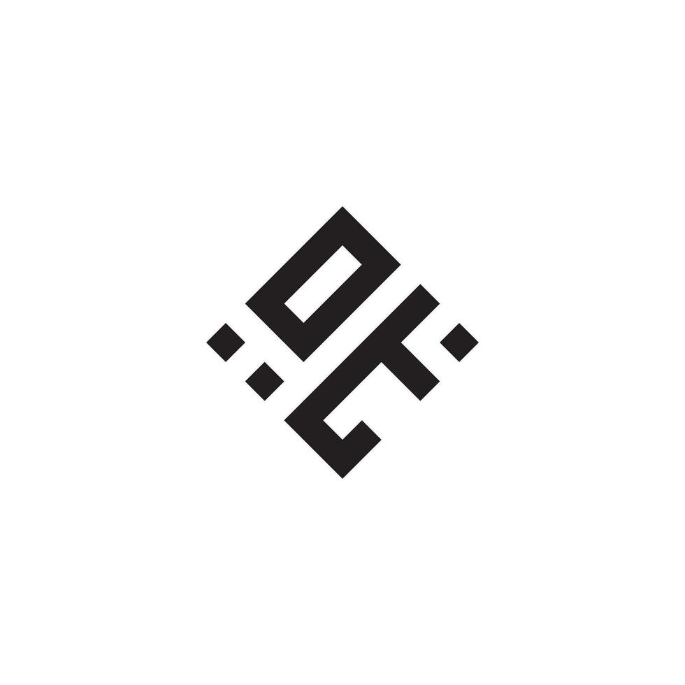 till geometrisk logotyp första begrepp med hög kvalitet logotyp design vektor