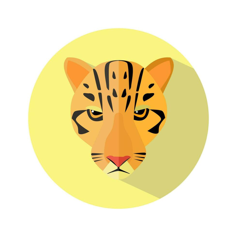 tiger ikon på vit de bakgrund. tiger logotyp. vektor illustration