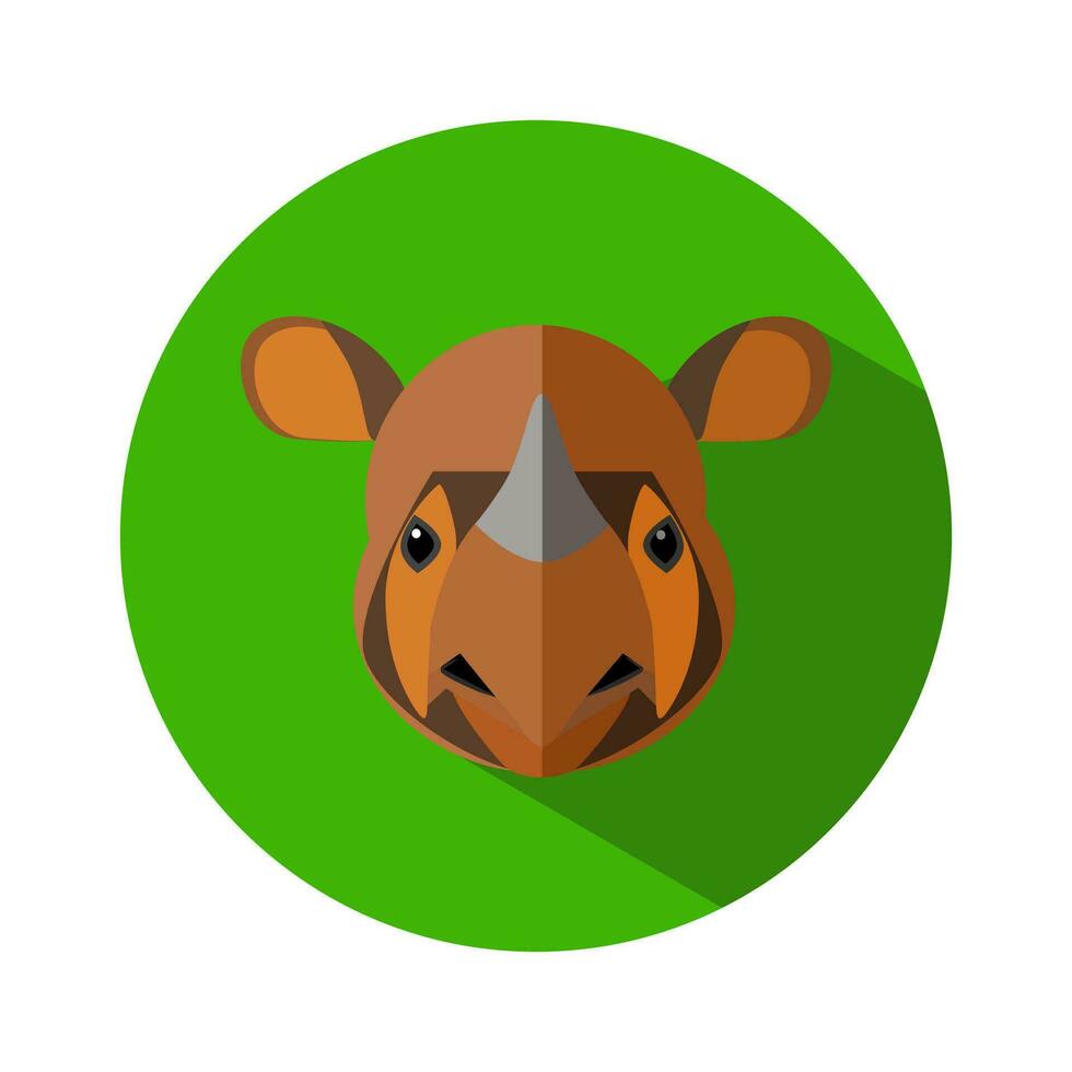 sumatran noshörning ikon på vit bakgrund. sumatran noshörning logotyp. vektor illustration