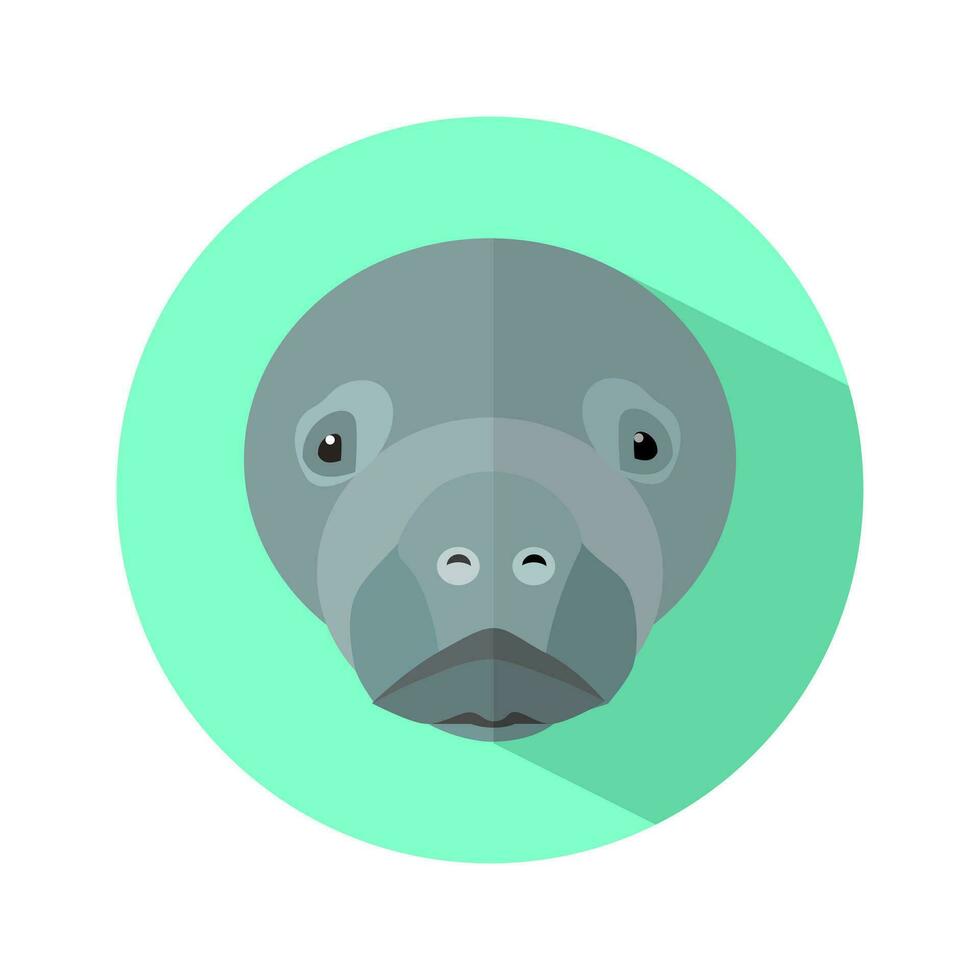 dugong fisk ikon på vit de bakgrund. dugong logotyp. vektor illustration