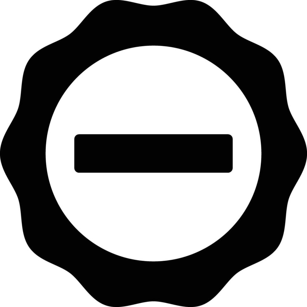 solide Symbol zum Minus vektor