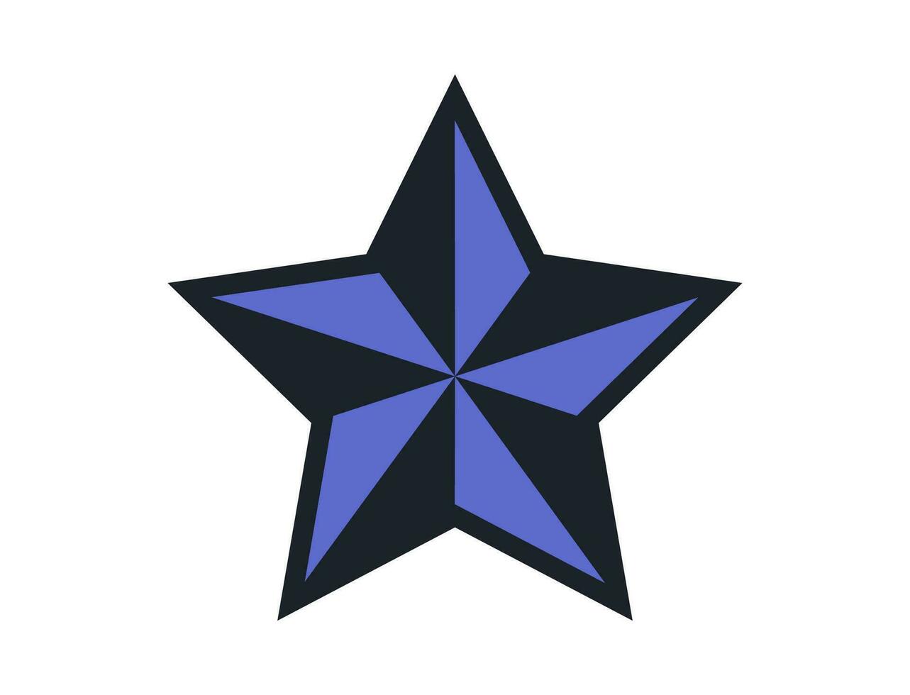 Star Symbol und einfach Stil isoliert Star Symbol auf Weiß Hintergrund eben Design Stil minimal Vektor Illustration.