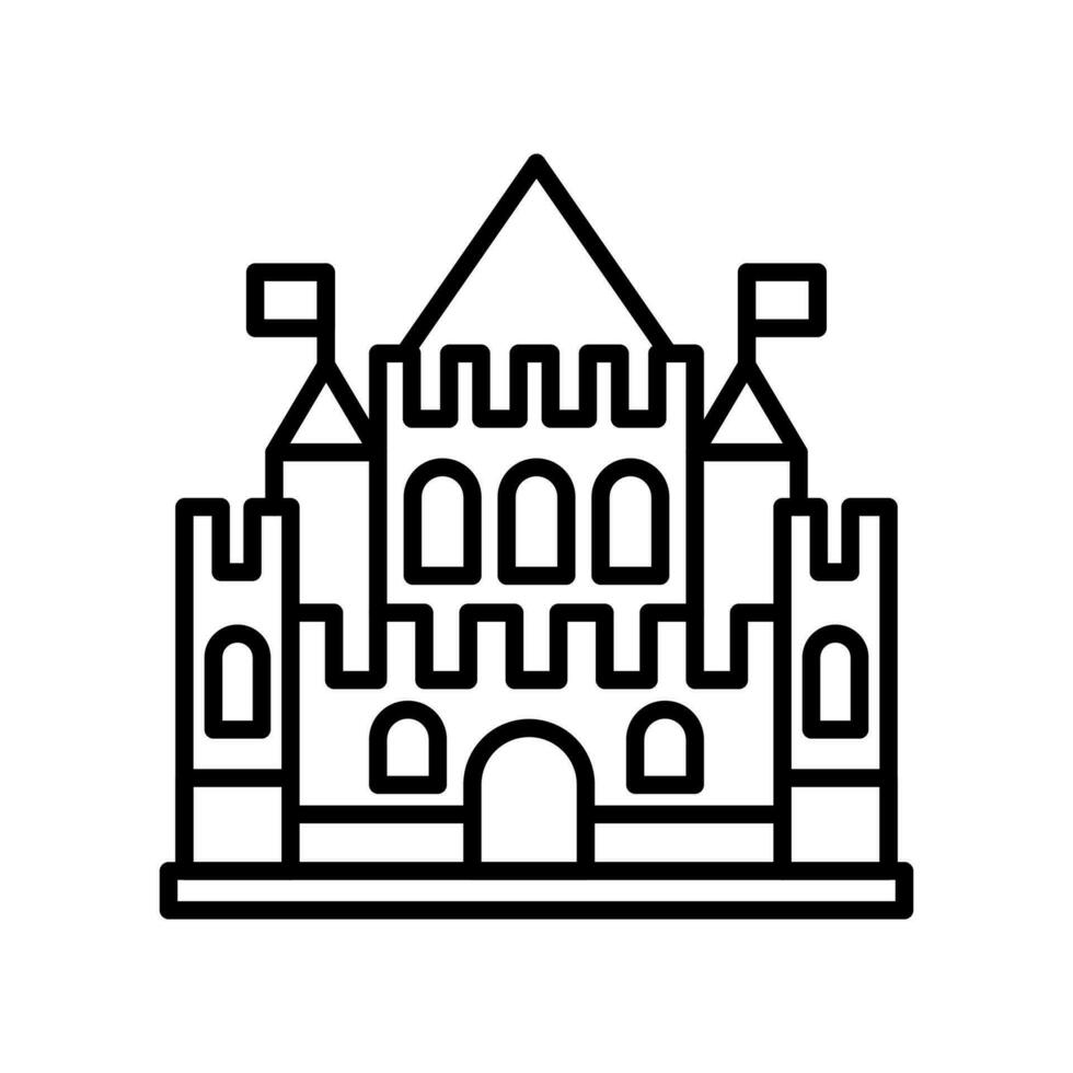 castleicon i vektor. illustration vektor