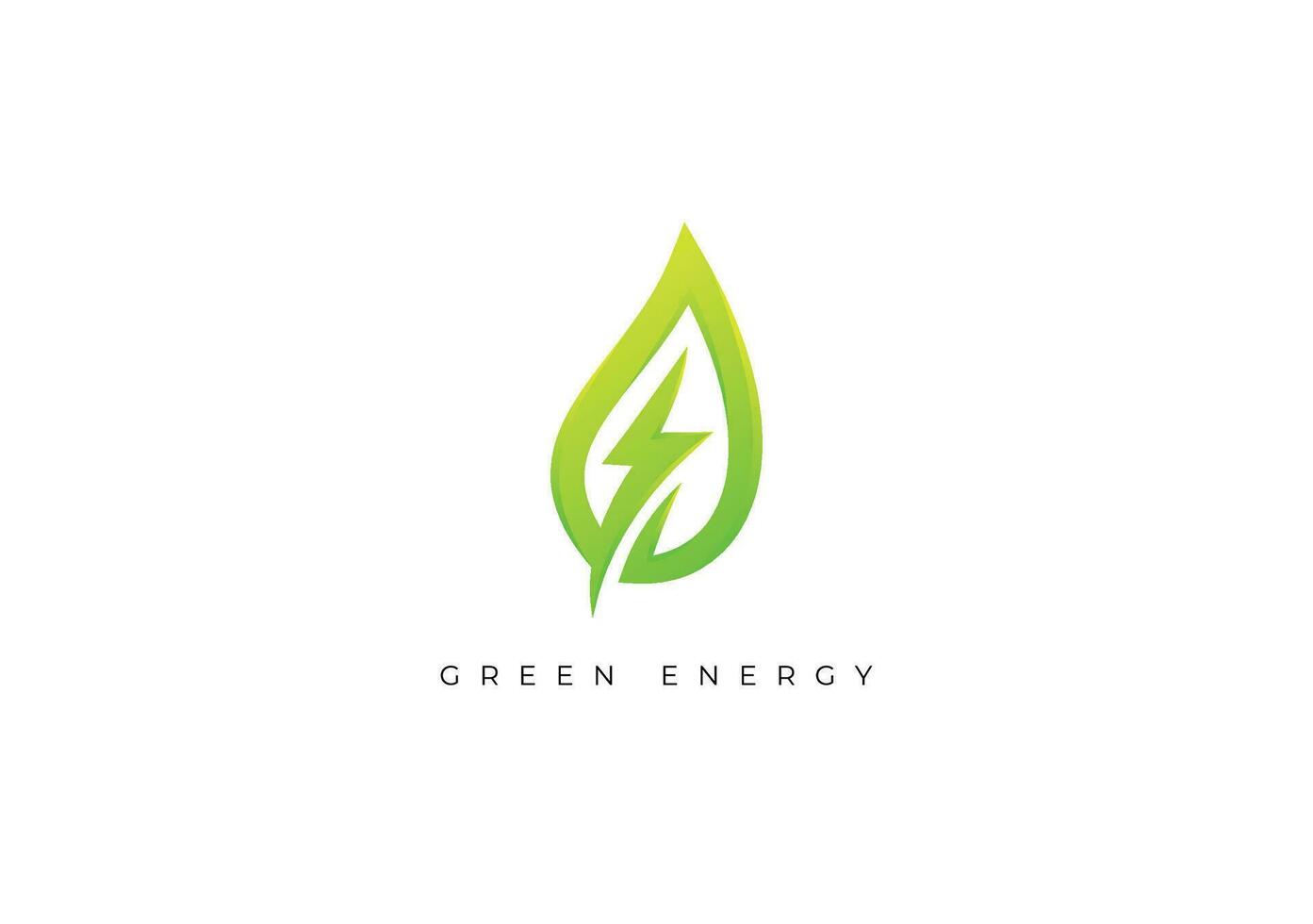 grön energi logotyp vektor