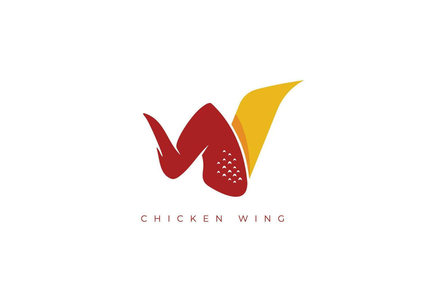 Hähnchen Flügel Logo vektor