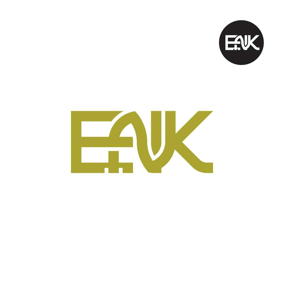 Brief enk Monogramm Logo Design vektor