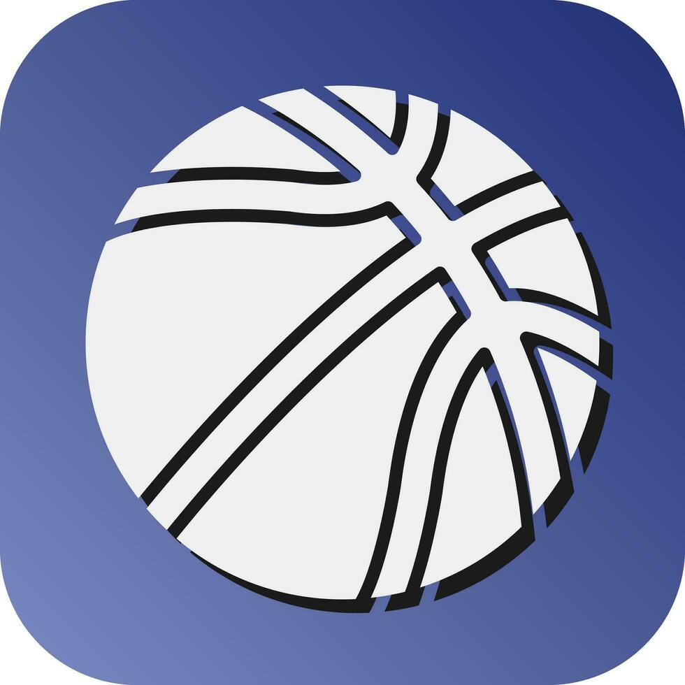 basketboll vektor glyf lutning bakgrund ikon för personlig och kommersiell använda sig av.