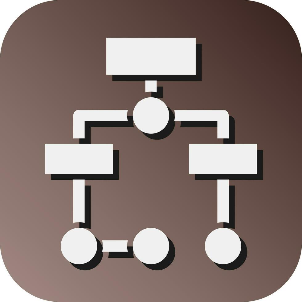 Flussdiagramm Vektor Glyphe Gradient Hintergrund Symbol zum persönlich und kommerziell verwenden.