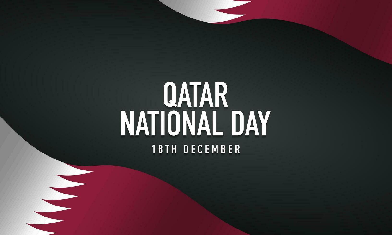 qatar nationaldag bakgrundsdesign. vektor