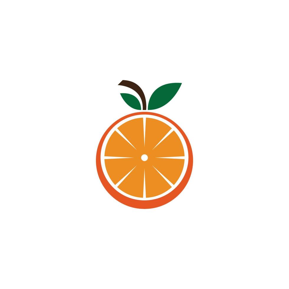 orange logotypdesign vektor