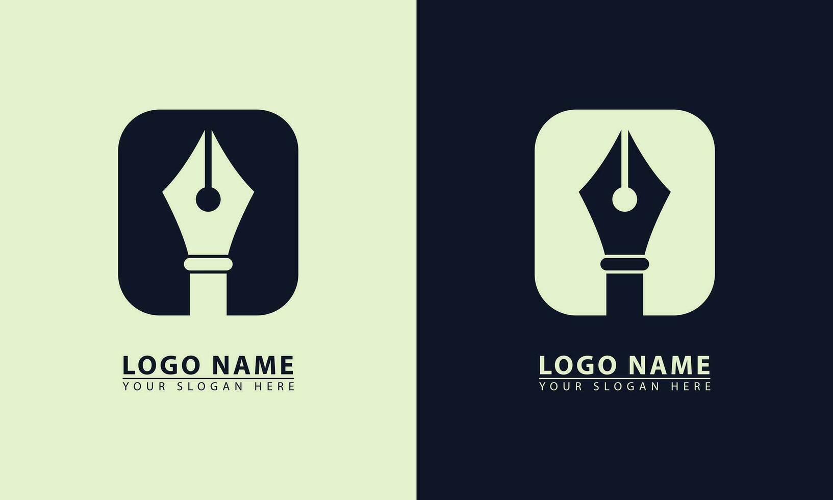 svart penna logotyp ikon isolerat. penna vektor illustration. tecken av kreativitet. kreativ aning symbol.
