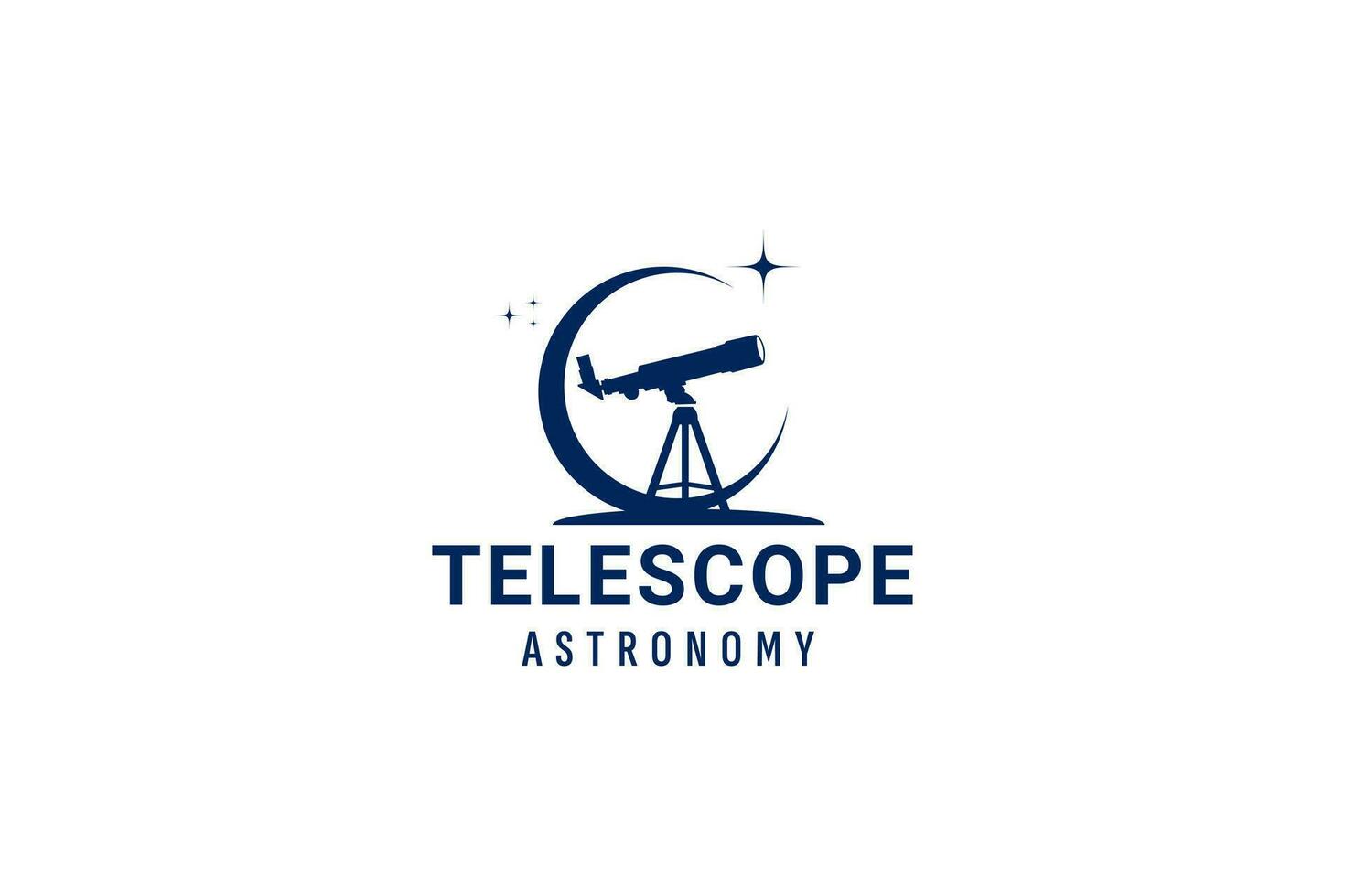 teleskop logotyp vektor ikon illustration