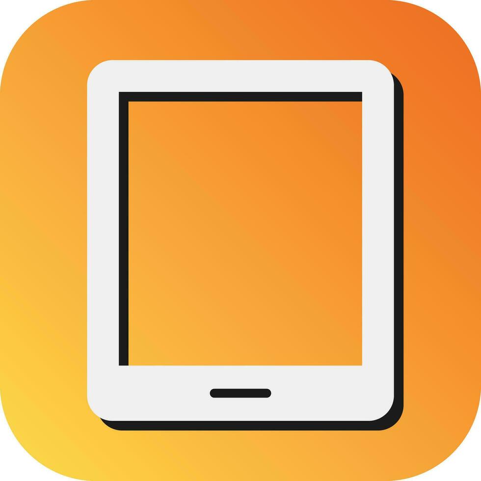 Tablette Vektor Glyphe Gradient Hintergrund Symbol zum persönlich und kommerziell verwenden.