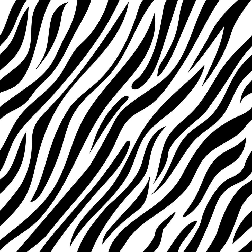 Zebra, nahtlos animalisch Muster. abstrakt schwarz und Weiß Illustration. Safari, Tier Haut. zum Hintergrund, Stoff, Verpackung, Hintergrund vektor