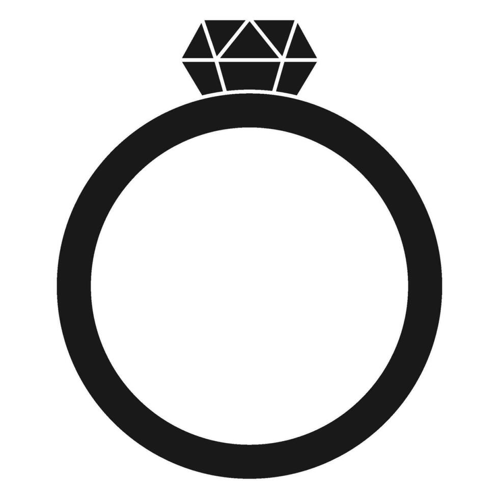 diamant ringa ikon vektor