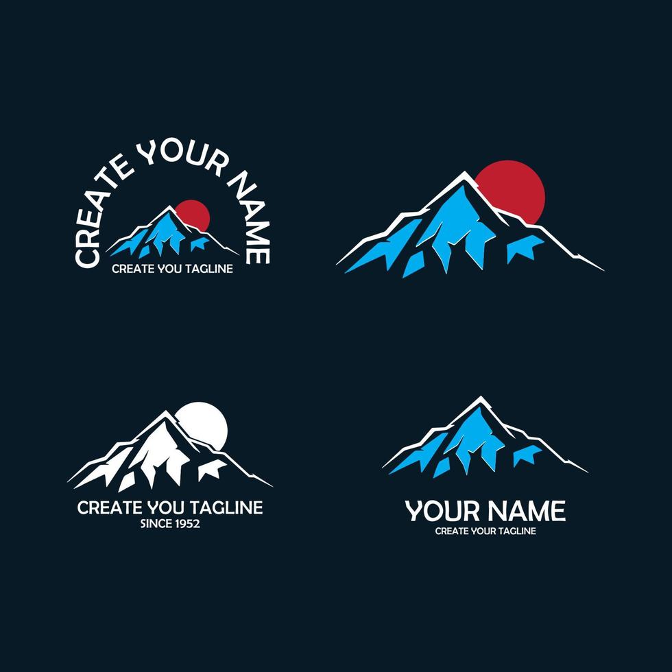 Berge Logo Design Vektor Vorlage