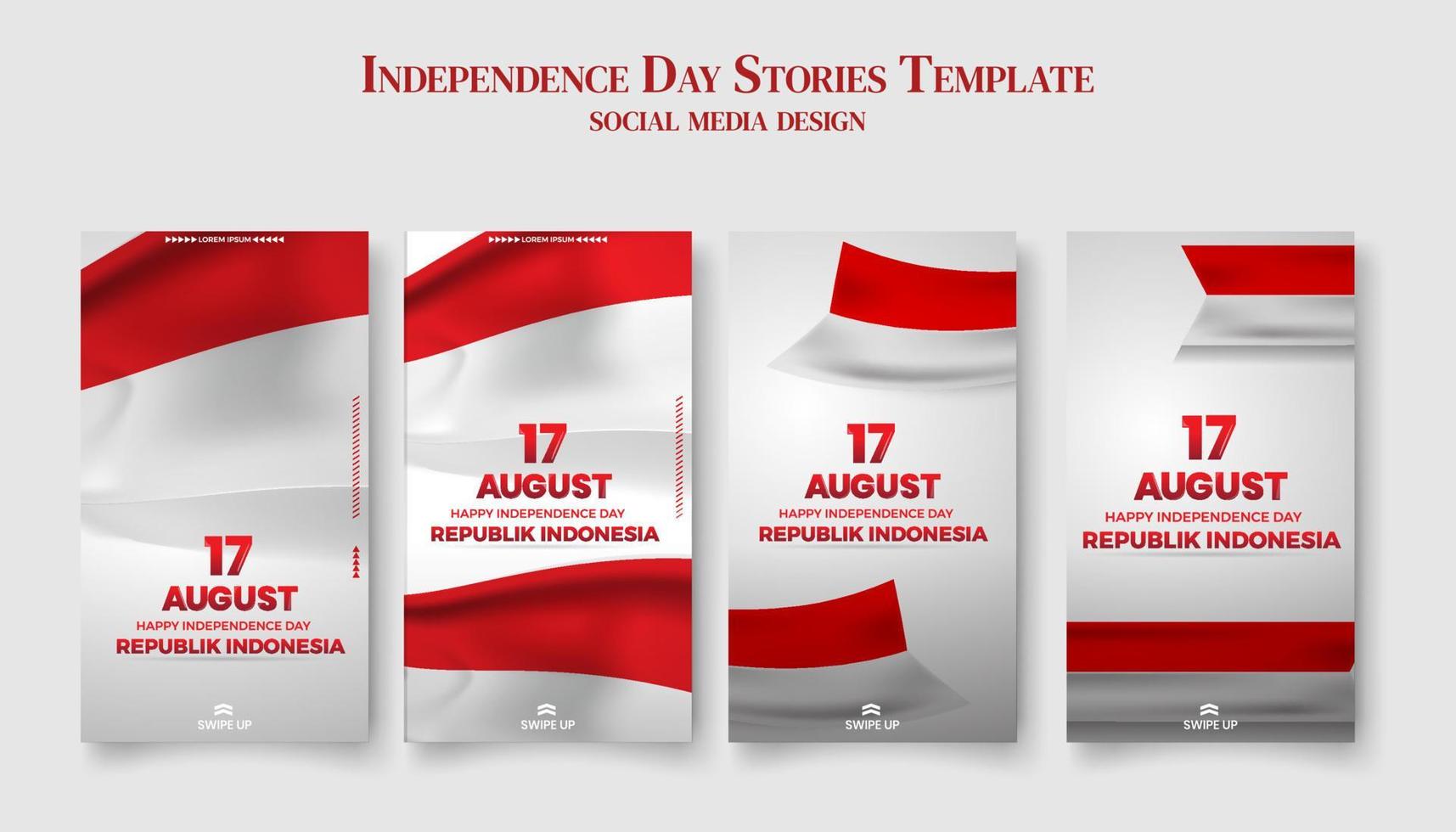 17. August. indonesien glücklicher unabhängigkeitstag. perfekt für Grußkarten, Banner und Texturen vektor