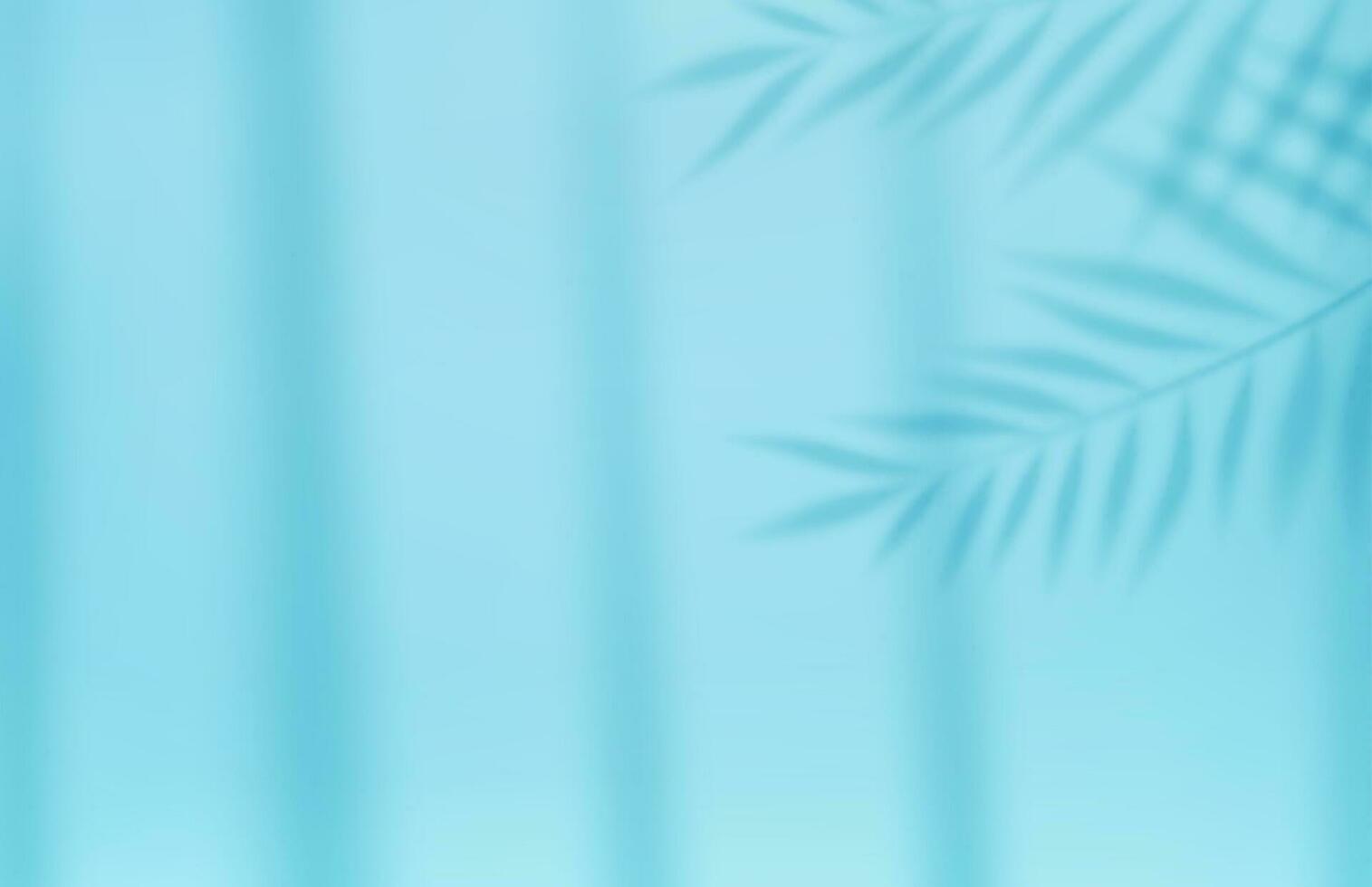 3d leeren Licht Studio abstrakt Hintergrund mit Scheinwerfer bewirken und tropisch Palme Blätter Schatten. Konzept zum Ihre Grafik Design Poster Banner und Hintergrund. 3d Wiedergabe. Vektor Illustration