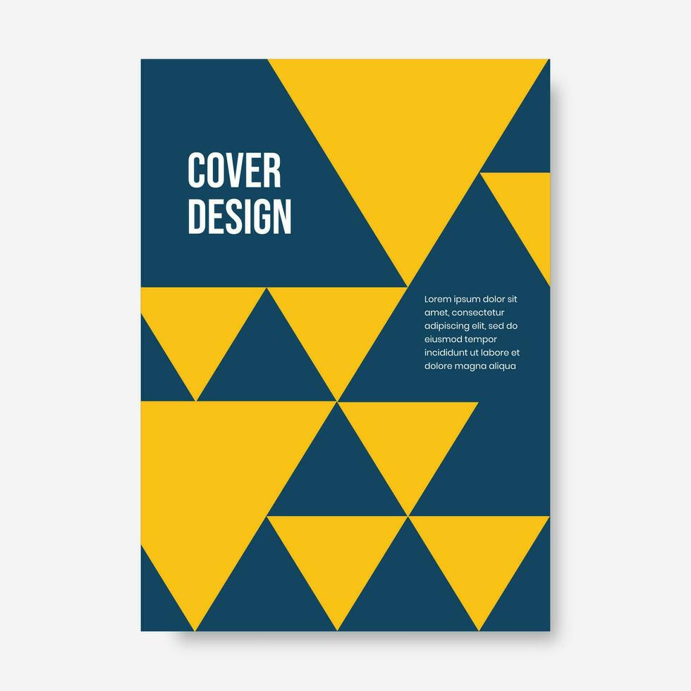 satz von buchcover-broschürendesigns im geometrischen stil. Vektor-Illustration. vektor