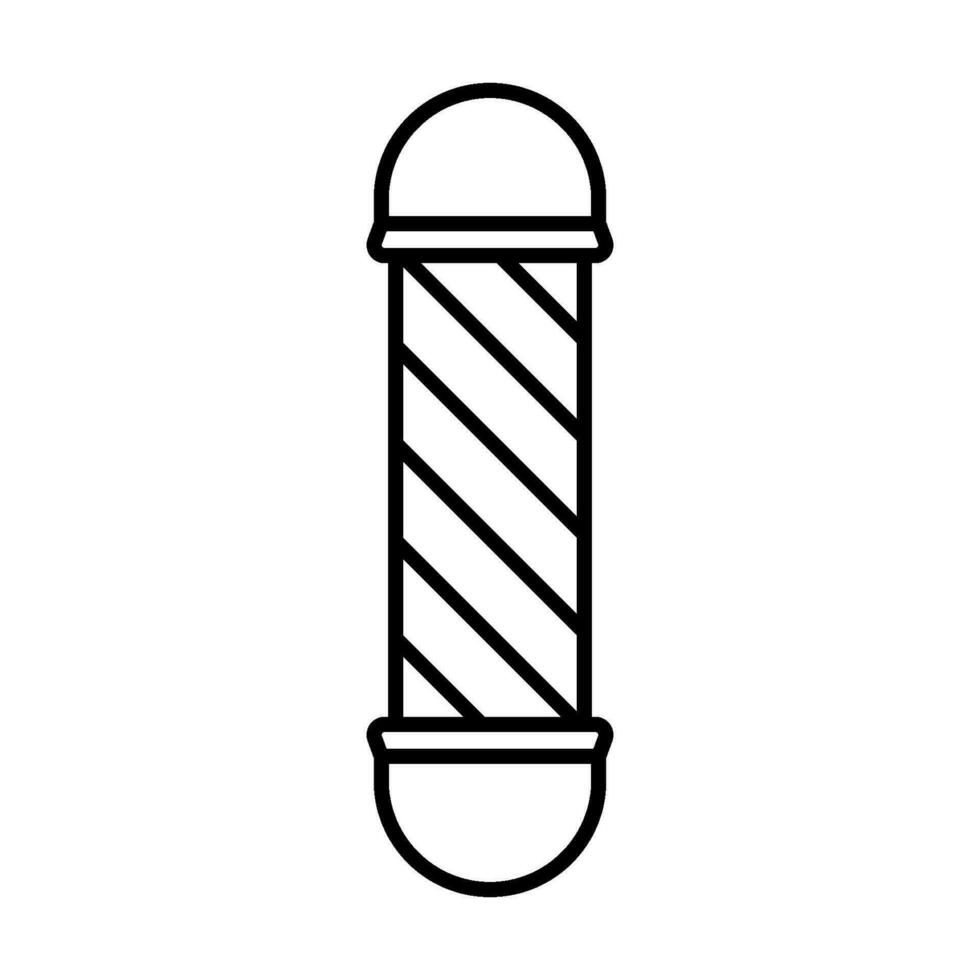 Barbier Lampe Pole Symbol Vektor Design Vorlagen einfach und modern