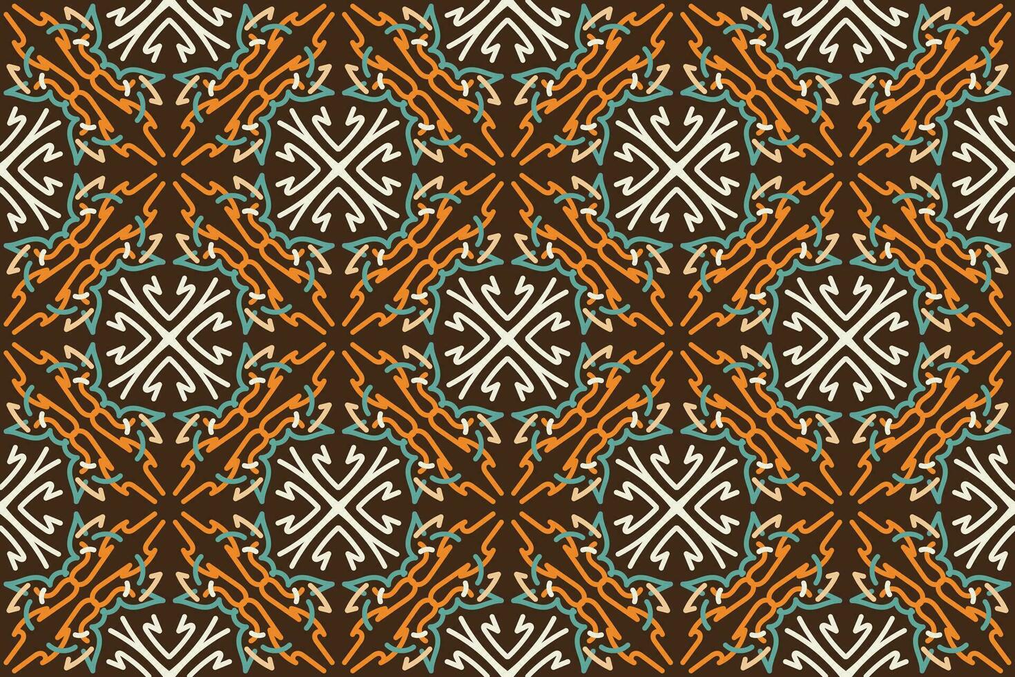 nahtlos geometrisch Muster mit Blumen- Elemente auf Weiß Hintergrund. Jahrgang Vektor abstrakt Design. dekorativ Gitter im Arabisch Stil. Hintergrund zum Textil, Stoff und Verpackung.