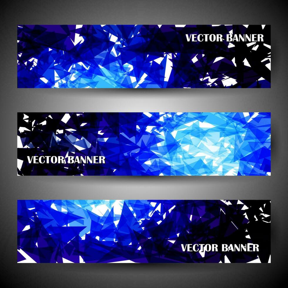 Banner oder Startseite Design, schön Blau Farbe Vektor Header Designs