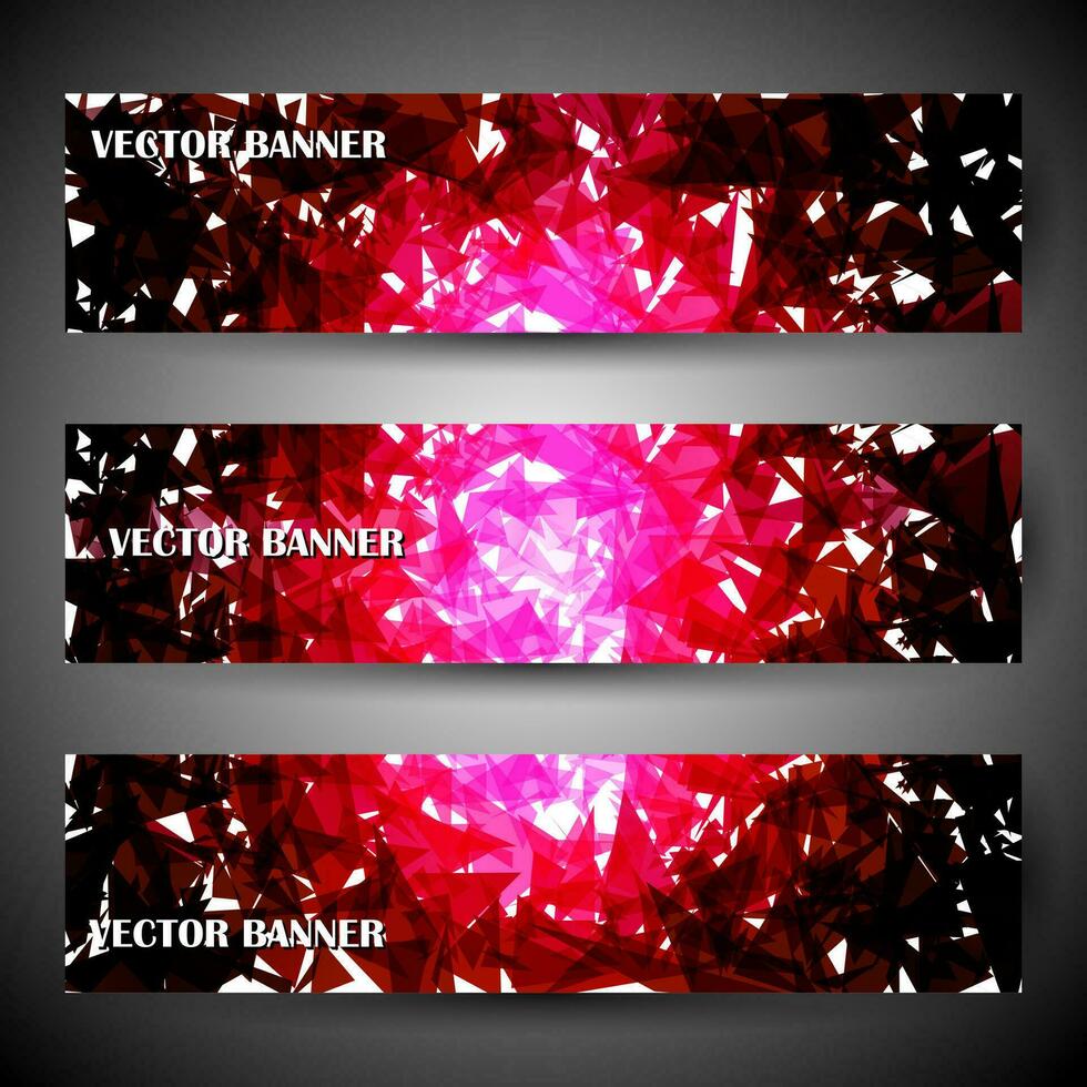 Banner oder Startseite Design, schön rot Farbe Vektor Header Designs