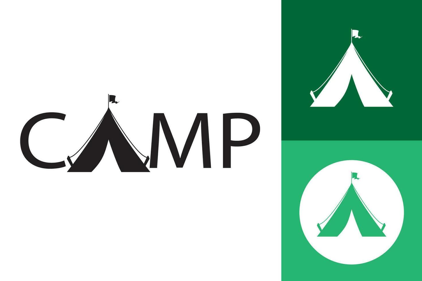 Vektor Logo Camping Abenteuer