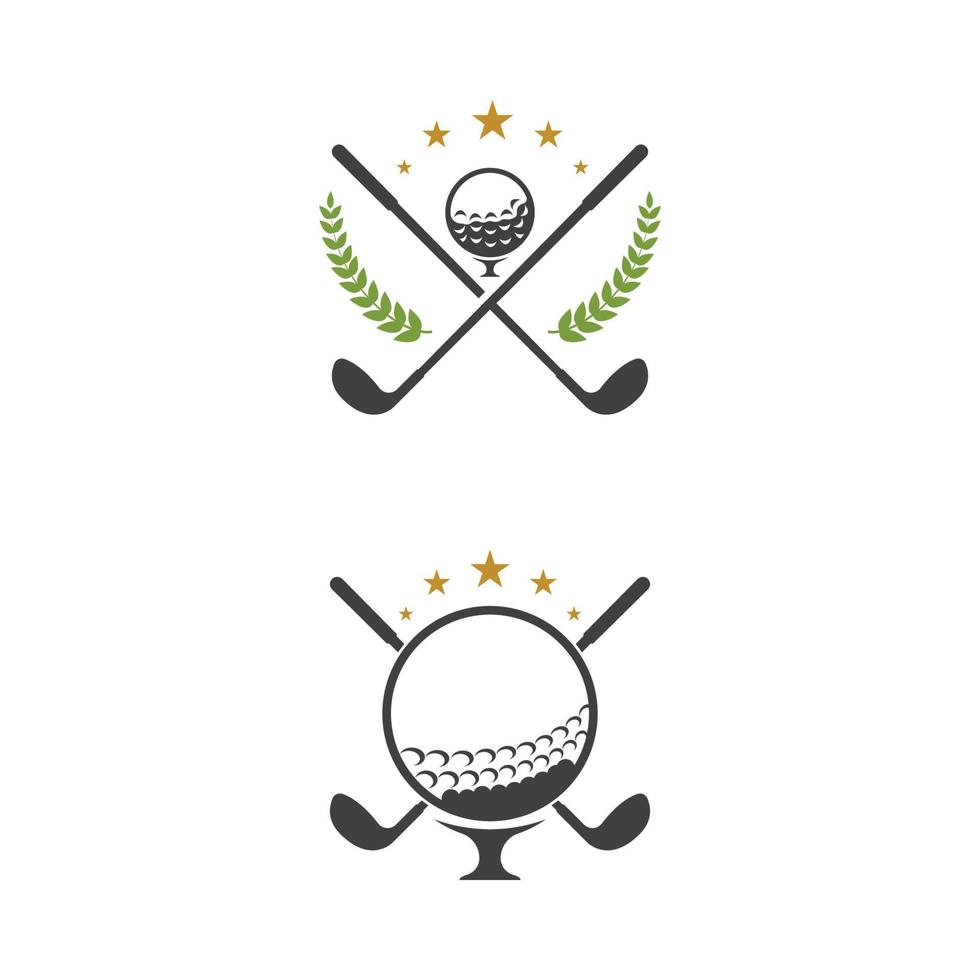 golf sport ikon mall vektor illustration