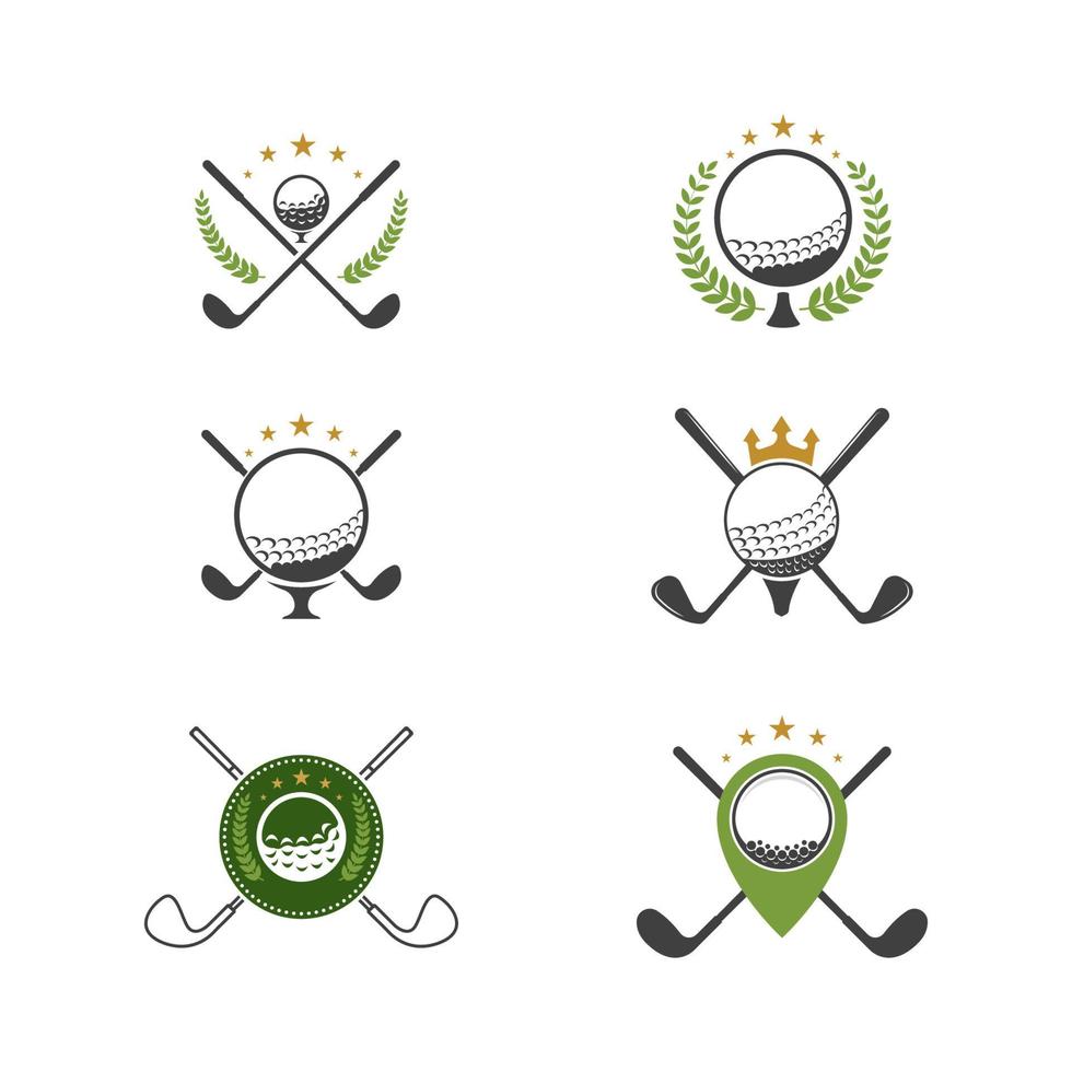 Golfsport Symbol Vorlage Vektor-Illustration vektor