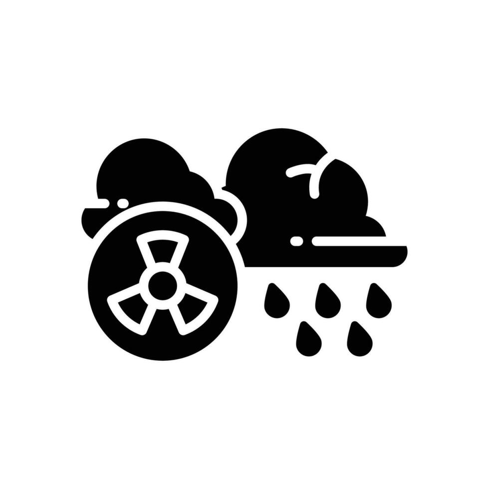 Acid Regen Symbol. Vektor Glyphe Symbol zum Ihre Webseite, Handy, Mobiltelefon, Präsentation, und Logo Design.