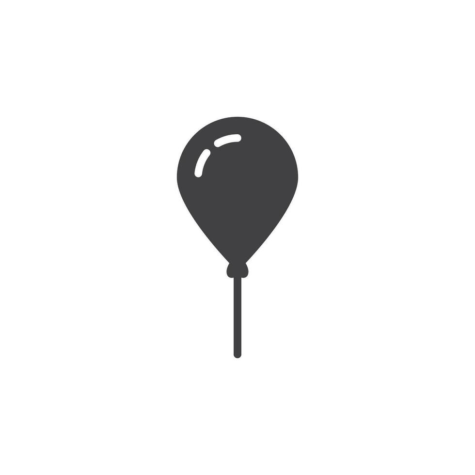 ballong ikon. tecken för mobil begrepp och webb design. översikt vektor ikon. symbol, logotyp illustration. vektor grafik