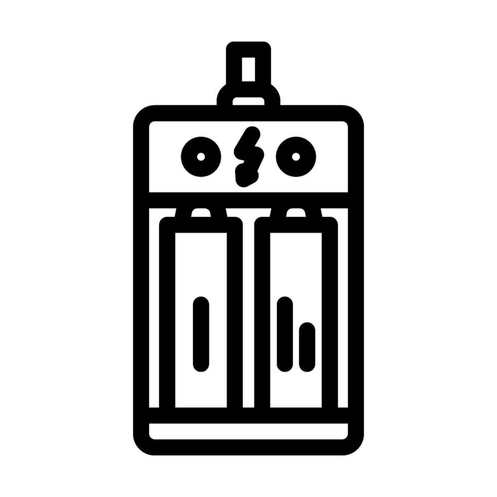 Laden Batterie Linie Symbol Vektor Illustration