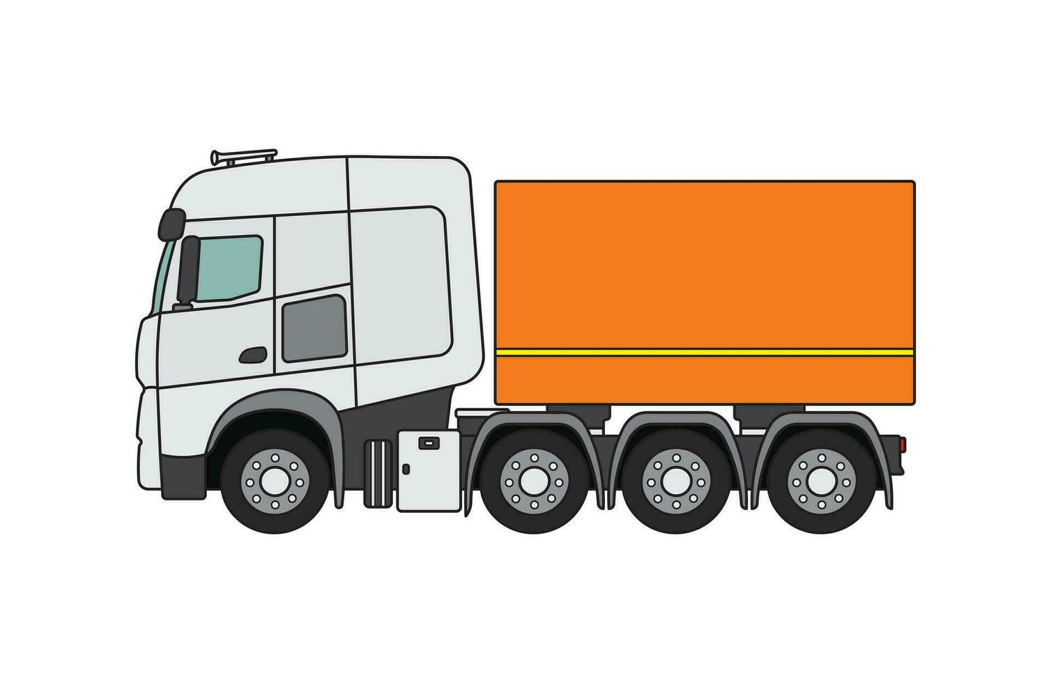 Vektor Illustration cool LKW Symbol isoliert auf Weiß Hintergrund