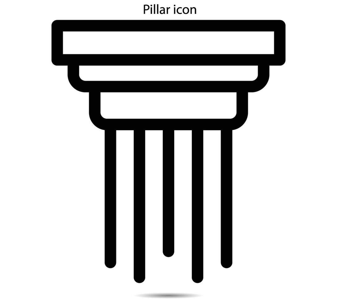 Säule Symbol, Vektor Illustrator