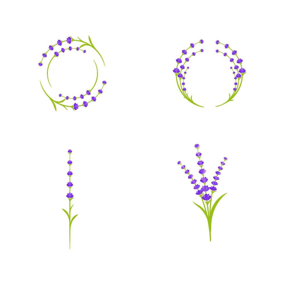 lavendel- blomma vektor ikon illustration