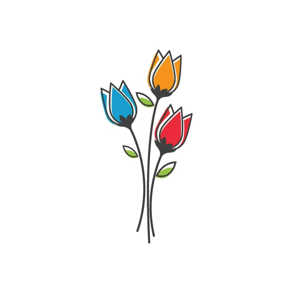 Schönheits-Floristen-Vektor-Symbol vektor