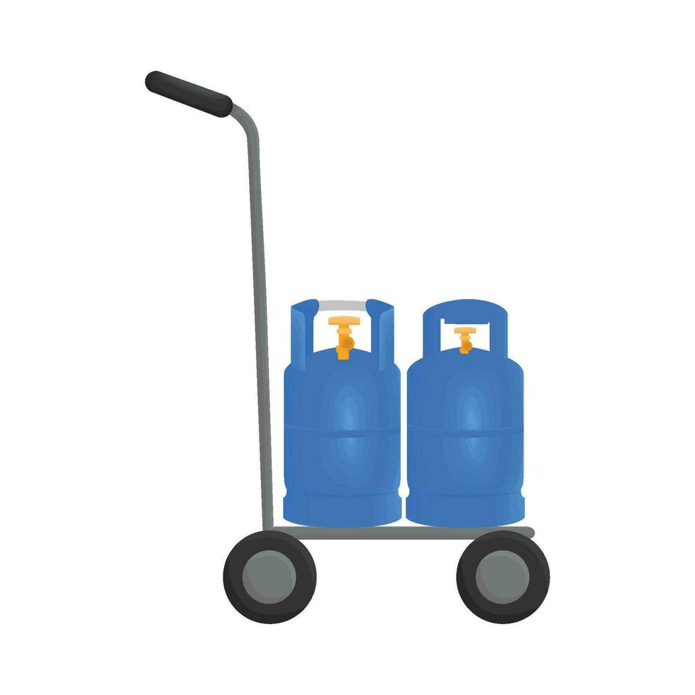 gas lpg i hjul illustration vektor