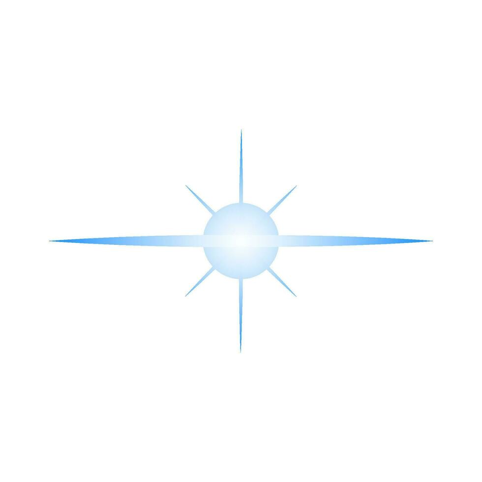Stelle Licht Lampe Blau Illustration vektor