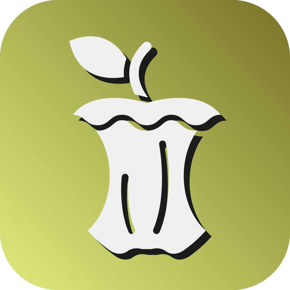 Apfel Vektor Glyphe Gradient Hintergrund Symbol zum persönlich und kommerziell verwenden.