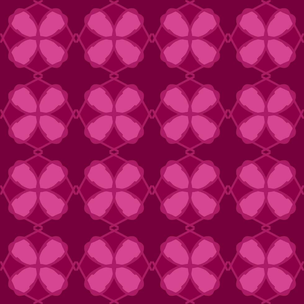 rosa magenta persika reste sig mandala sömlös blommig årgång interiör platt design bakgrund vektor illustration