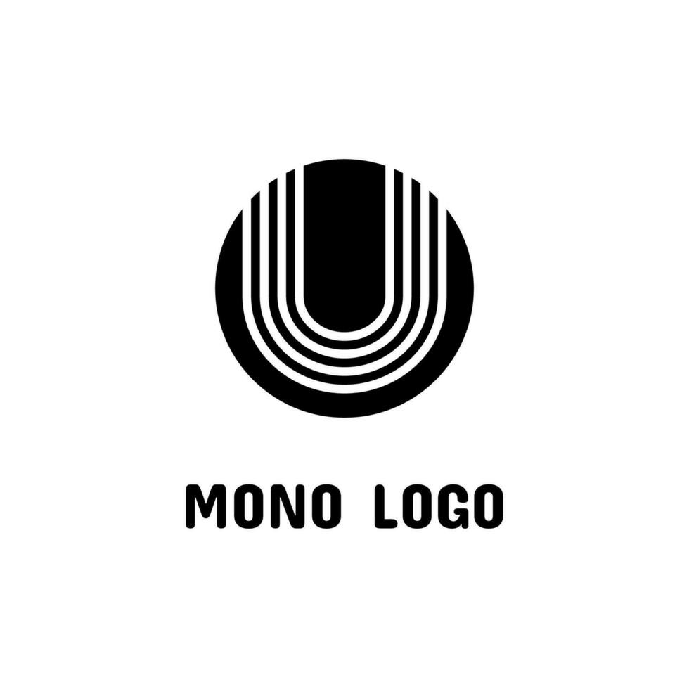 Brief u modern Monogramm Logo Symbol abstrakt einfach Konzept Design Vektor Illustration