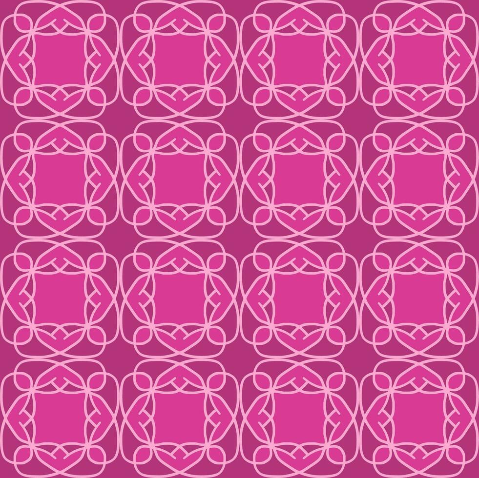 Rosa Magenta Pfirsich Rose Mandala nahtlos Blumen- Jahrgang Innere eben Design Hintergrund Vektor Illustration