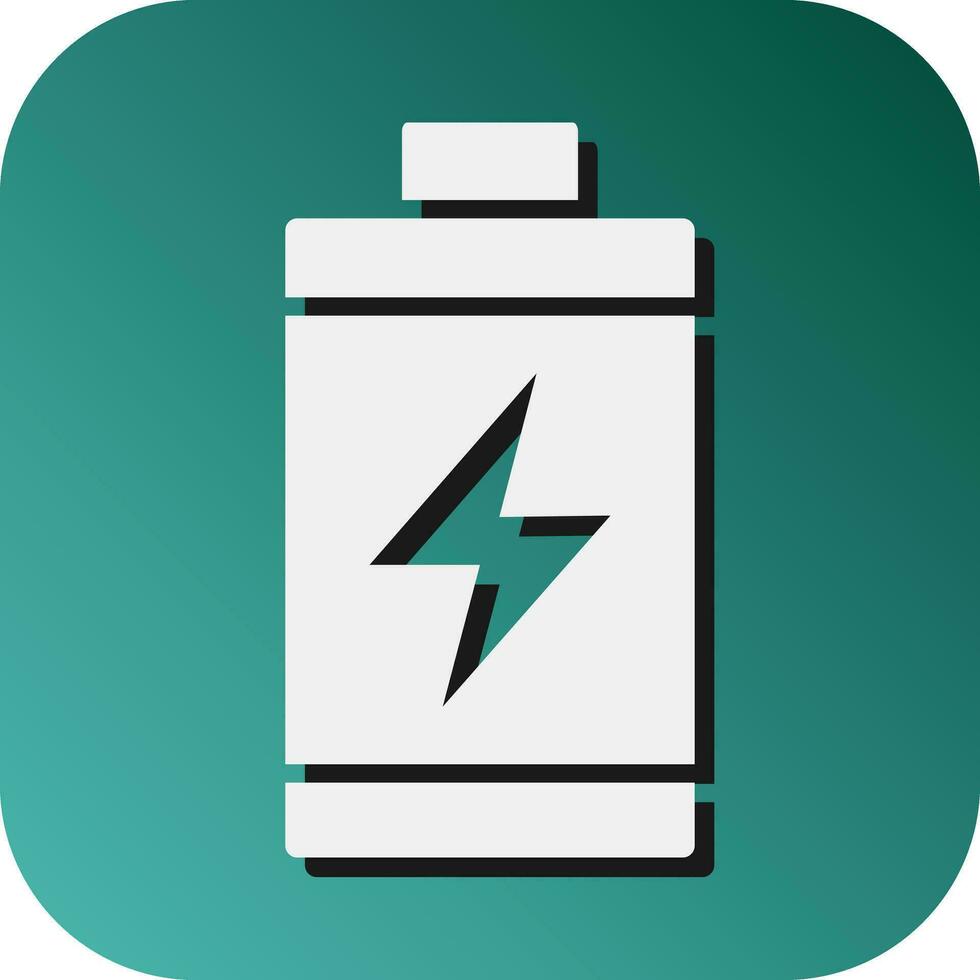 Batterie Vektor Glyphe Gradient Hintergrund Symbol zum persönlich und kommerziell verwenden.