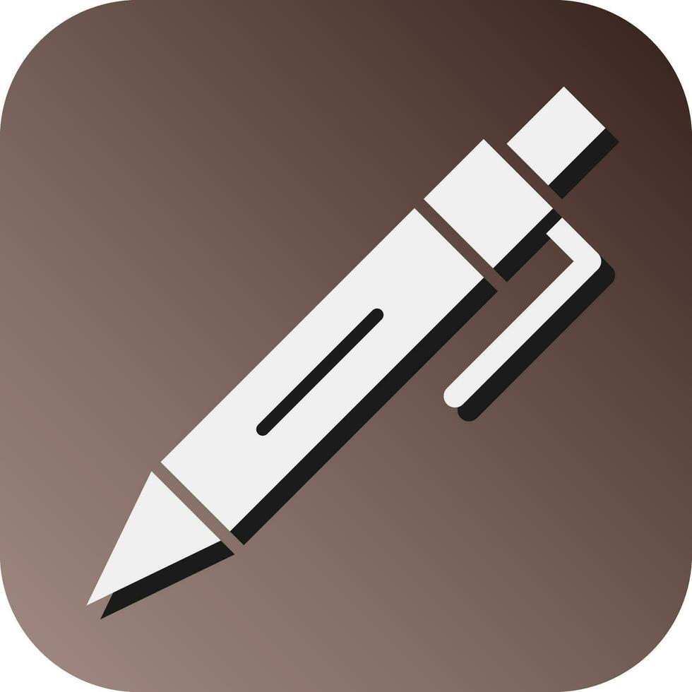 Stift Vektor Glyphe Gradient Hintergrund Symbol zum persönlich und kommerziell verwenden.